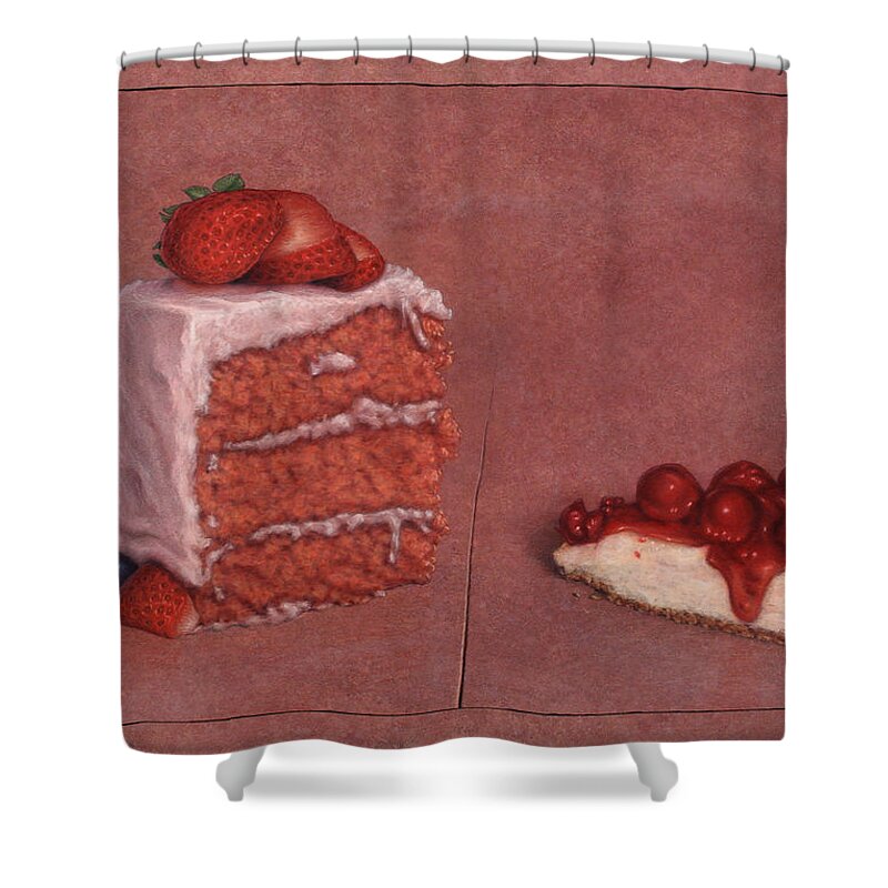 Strawberry Cheesecake Shower Curtains