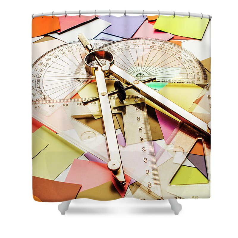 Architect Shower Curtain featuring the photograph Calculating infinity by Jorgo Photography