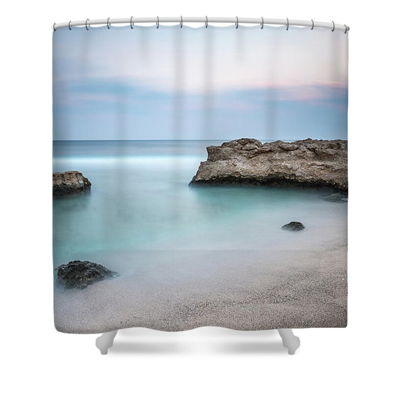 Africa Shower Curtain featuring the photograph Calm Red Sea by Hannes Cmarits