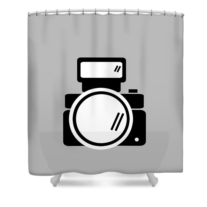 Camera Shower Curtain featuring the photograph Camera 1 by Mariel Constantino