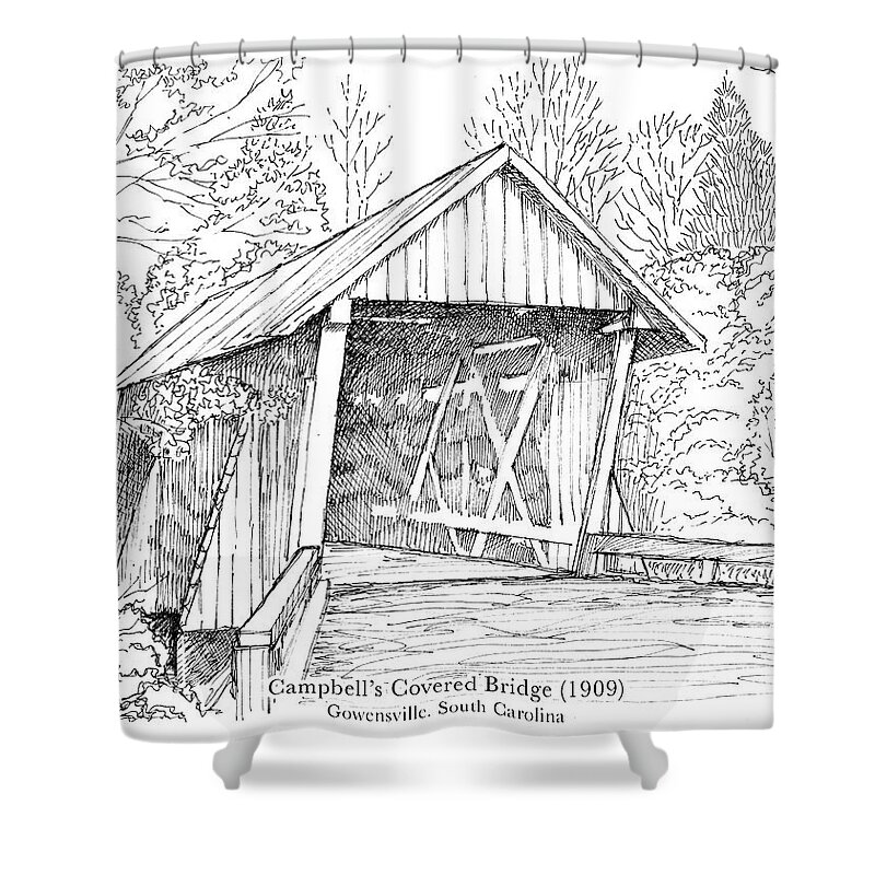 Campbell's Covered Bridge Shower Curtains