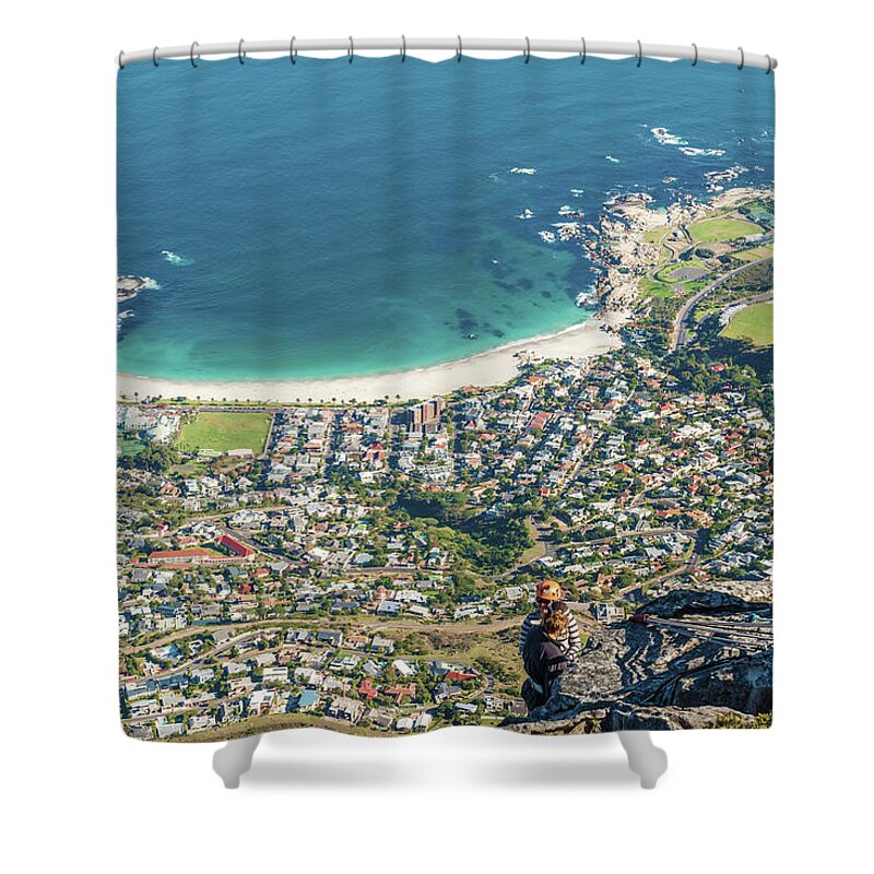 Built Structure Shower Curtain featuring the photograph Camps Bay, Cape Town, South Africa by Marek Poplawski
