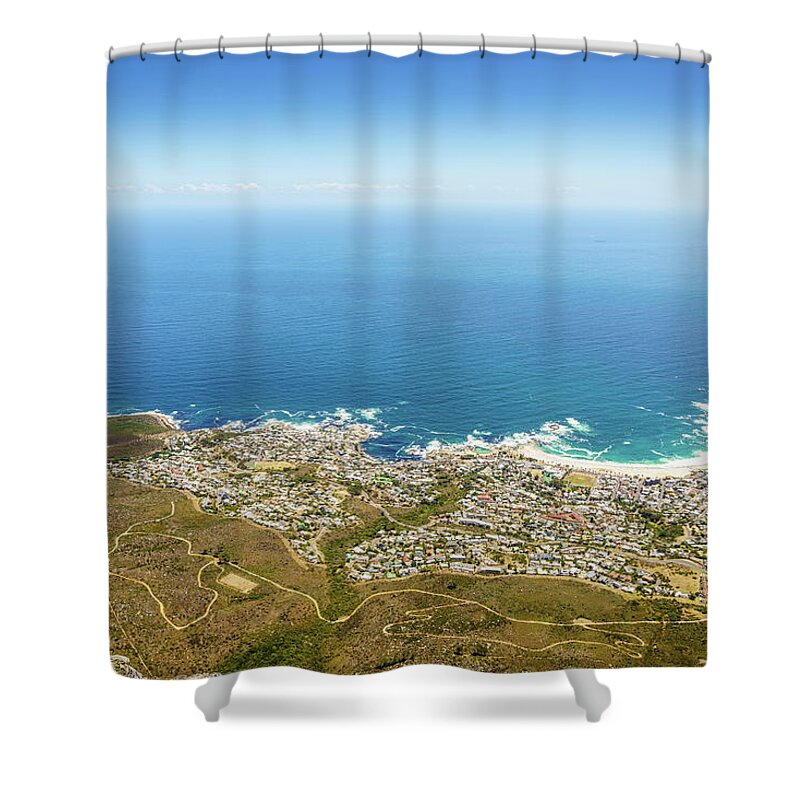 Camps Bay Shower Curtain featuring the photograph Camps Bay in Cape Town by Alexey Stiop