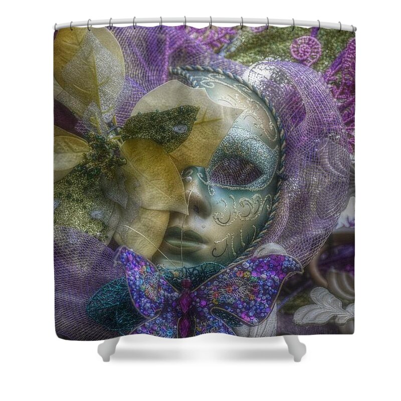 Purple Shower Curtain featuring the photograph Can You See Me by Amanda Eberly