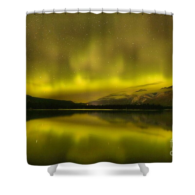 Northern Lights Shower Curtain featuring the photograph Canadian Northern Lights by Adam Jewell