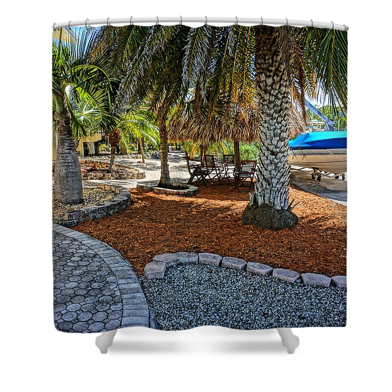 Florida Shower Curtain featuring the photograph Canal Landscape by Kathi Mirto