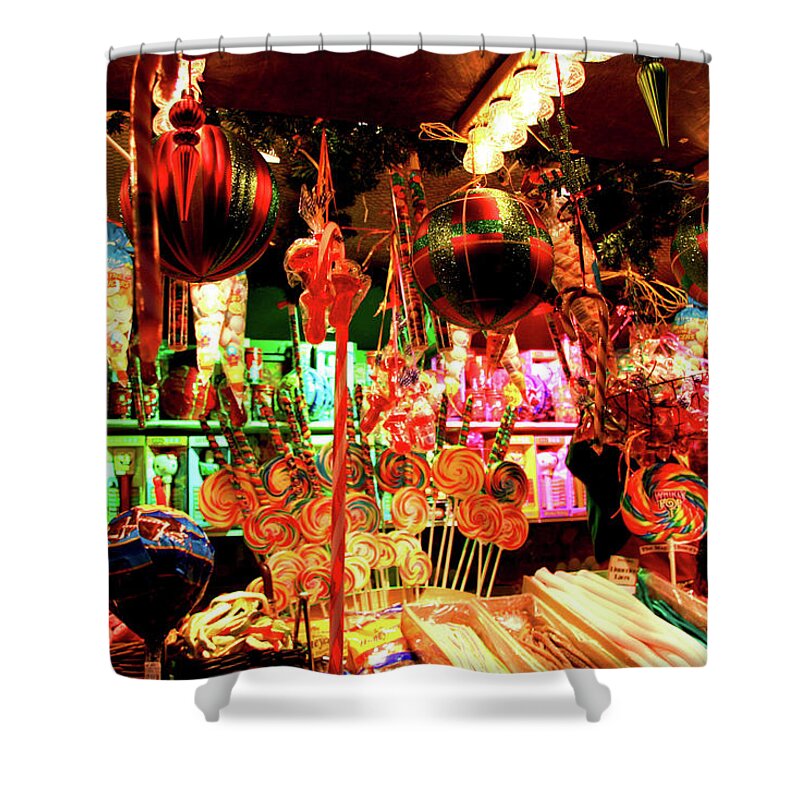 Sweets Shower Curtain featuring the photograph Candy 2 by Heather Lennox
