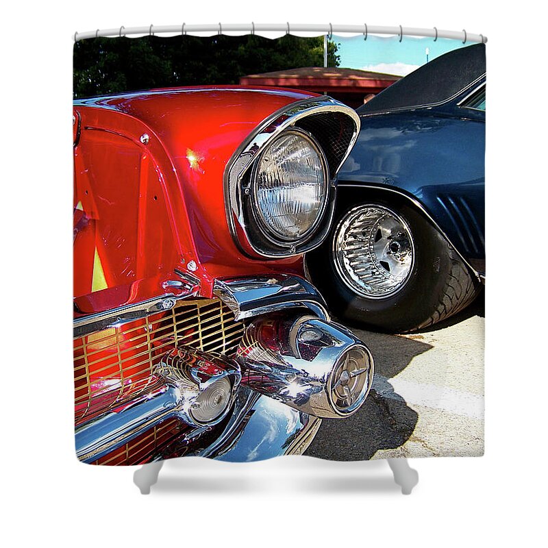 Color Photography Shower Curtain featuring the photograph Candy Apple 57 by Sue Stefanowicz