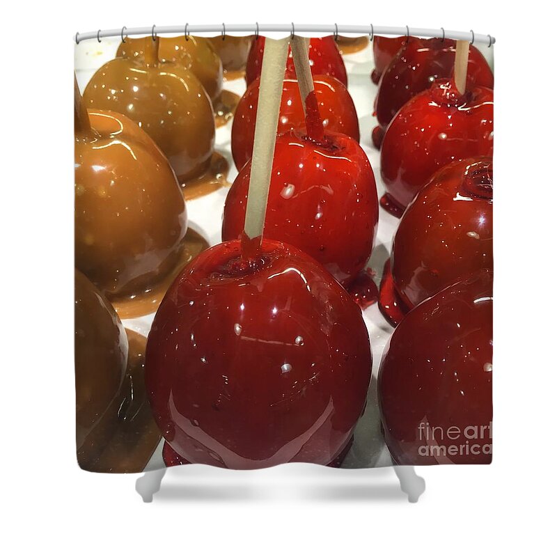 Candy Apple Shower Curtain featuring the photograph Candy Apple Red by Nona Kumah
