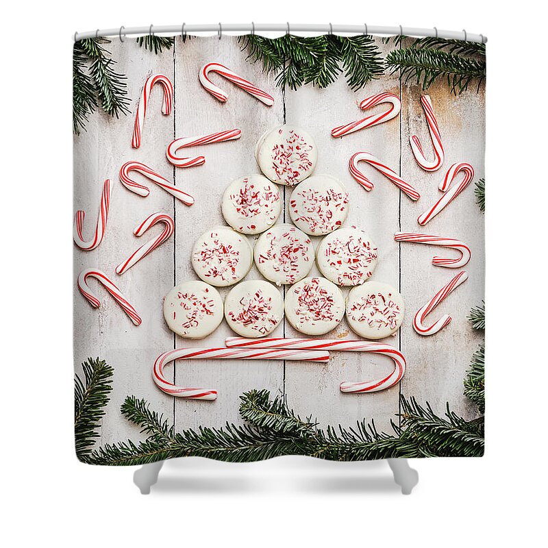 Candy Cane Shower Curtain featuring the photograph Candy Cane Lane by Kim Hojnacki