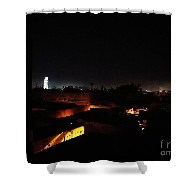 Landscape Shower Curtain featuring the photograph Can't see you tonight by Jarek Filipowicz