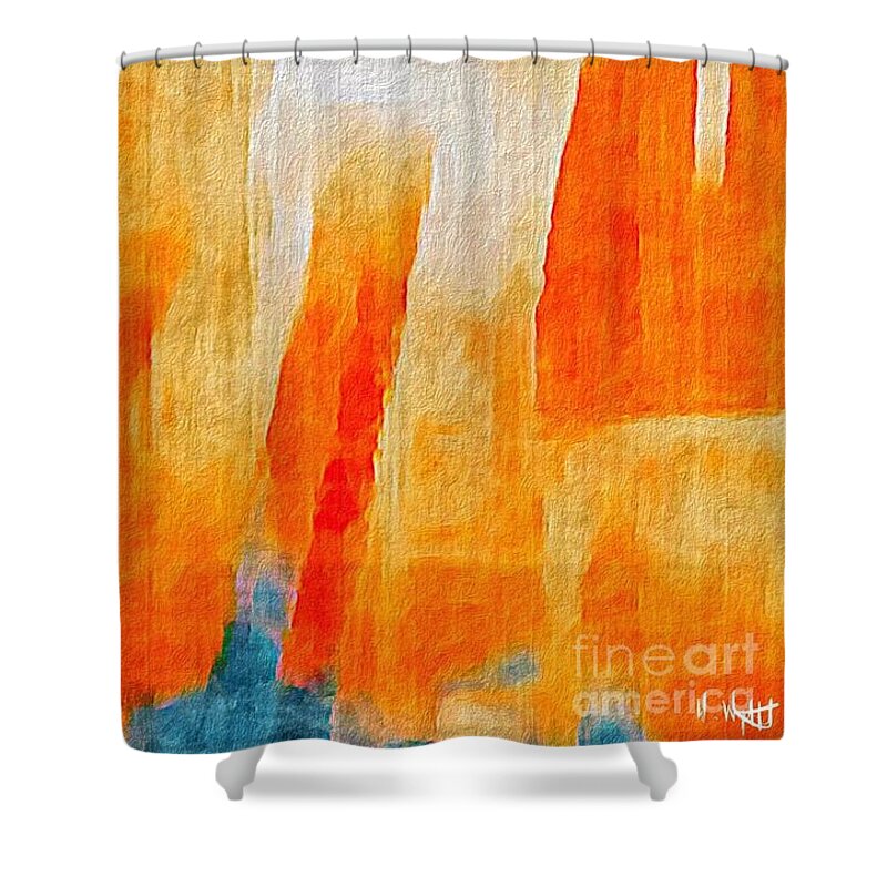 Digital Shower Curtain featuring the photograph Canyon by William Wyckoff