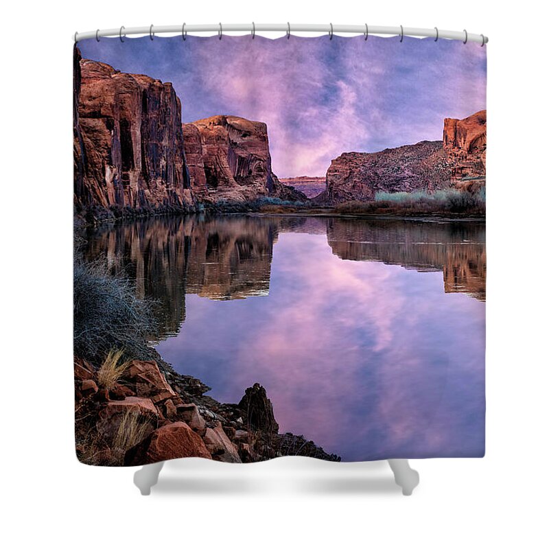 Canyonlands Shower Curtain featuring the photograph Canyonlands Sunset by Michael Ash
