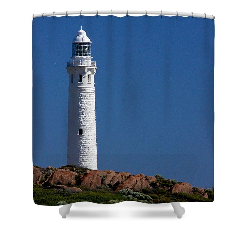 Margaret Shower Curtain featuring the photograph Cape Leeuwin Light House by Sarah Lilja