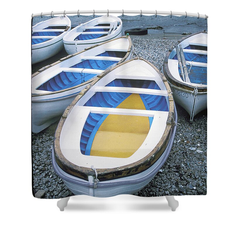 Capri Shower Curtain featuring the photograph Capri Boats by Dr Janine Williams