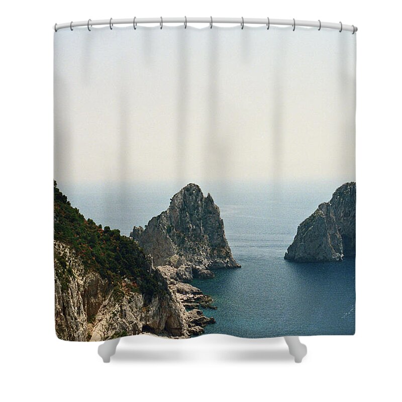 Italy Shower Curtain featuring the photograph Capri Faraglioni by Bess Carter