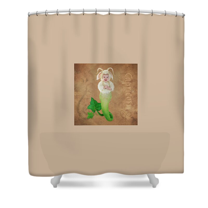 Zodiac Shower Curtain featuring the photograph Capricorn by Anne Geddes