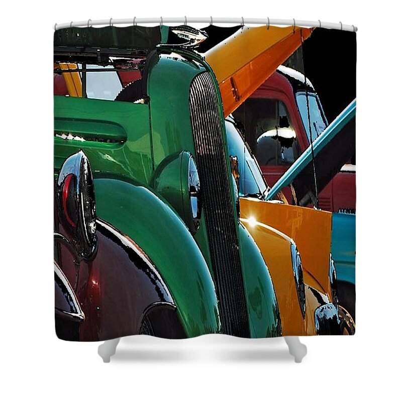 Car Show Shower Curtain featuring the photograph Car Show v by Robert Meanor