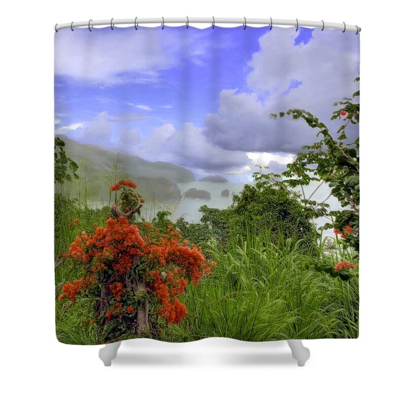 Trinidad Shower Curtain featuring the photograph Caribbean Islands by Nadia Sanowar