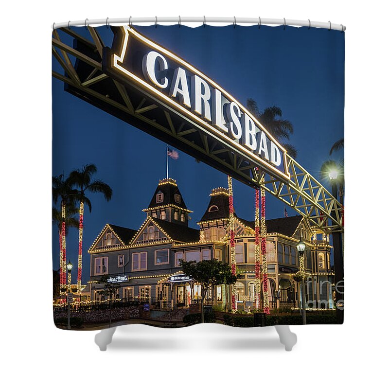 Carlsbad Shower Curtain featuring the photograph Carlsbad's Festive Look by David Levin