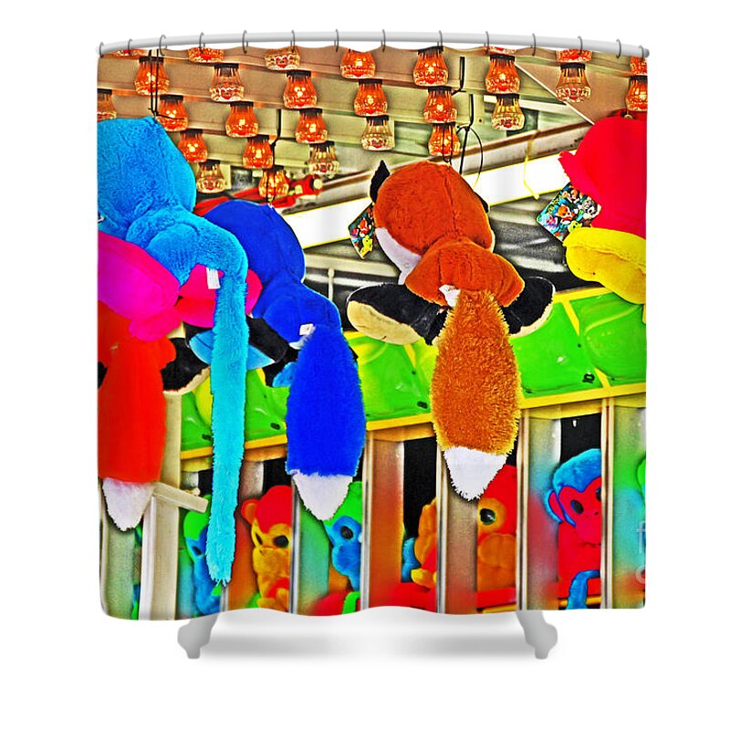 Carnival Shower Curtain featuring the photograph Carnival Critters by David Frederick