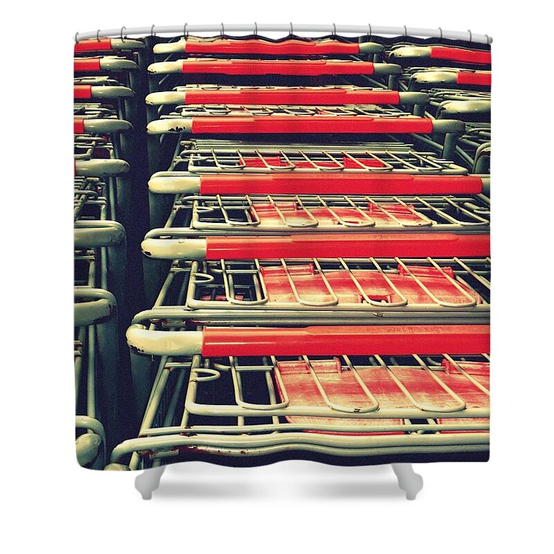 Carts Shower Curtain featuring the photograph Carts by Gia Marie Houck