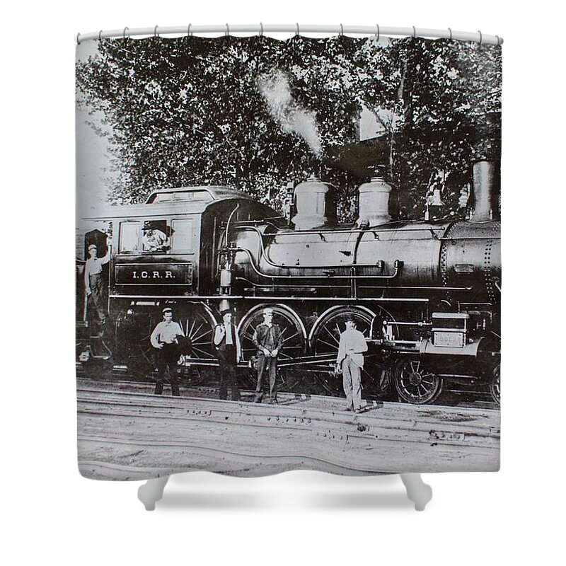 Train Shower Curtain featuring the photograph Casey Jones Engine by Jeanne May