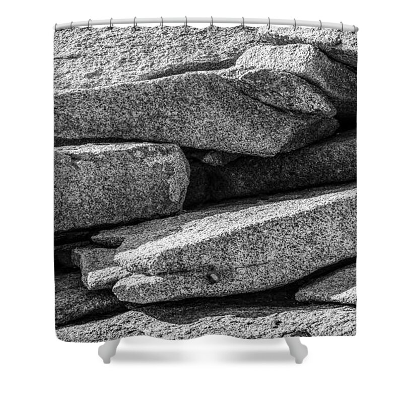 Nature Shower Curtain featuring the photograph Coastal Rock I by Robert Mitchell