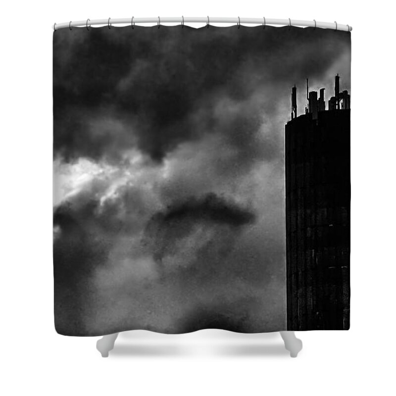 Clouds Shower Curtain featuring the photograph Castle in the clouds by Pedro Fernandez