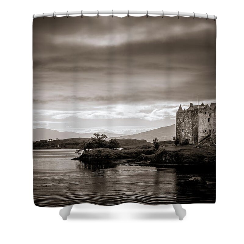 Castle Shower Curtain featuring the photograph Castle Stalker 1 by Niels Nielsen