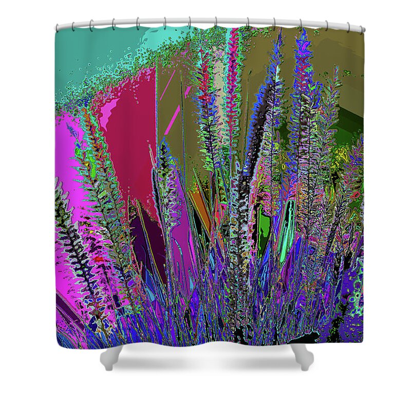 Cat Tails In Colorful Sails Shower Curtain featuring the photograph Cat Tails In Colorful Sails by Kenneth James