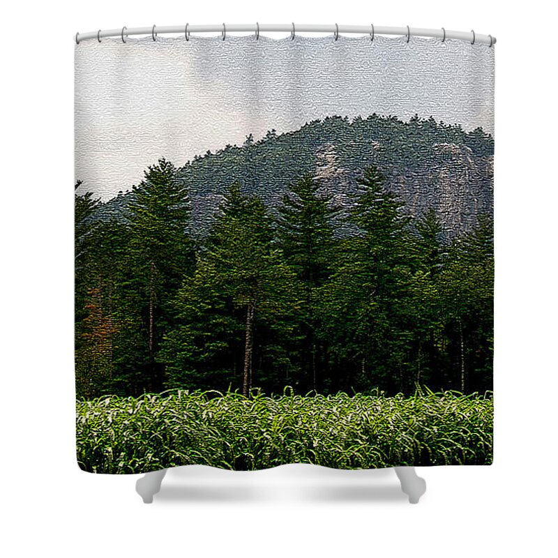 Cathedral Ledge Shower Curtain featuring the photograph Cathedral Ledge North Conway NH by Paul Gaj