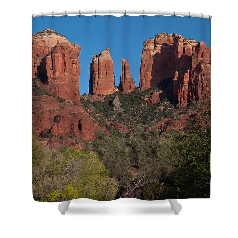 Sedona Shower Curtain featuring the photograph Cathedral Rock by Suzanne Stout