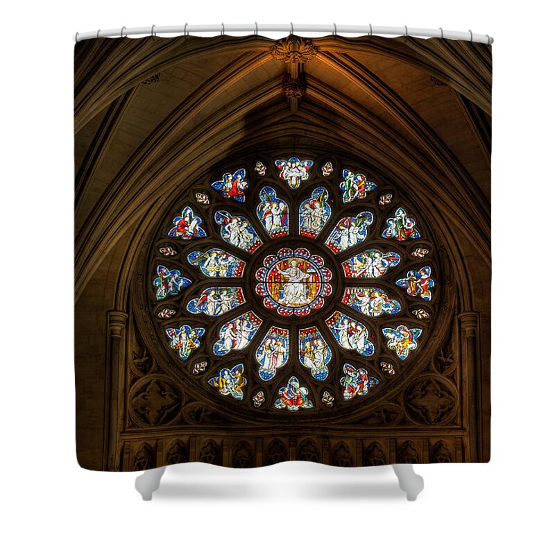 Cathedral Shower Curtain featuring the photograph Cathedral Window by Adrian Evans