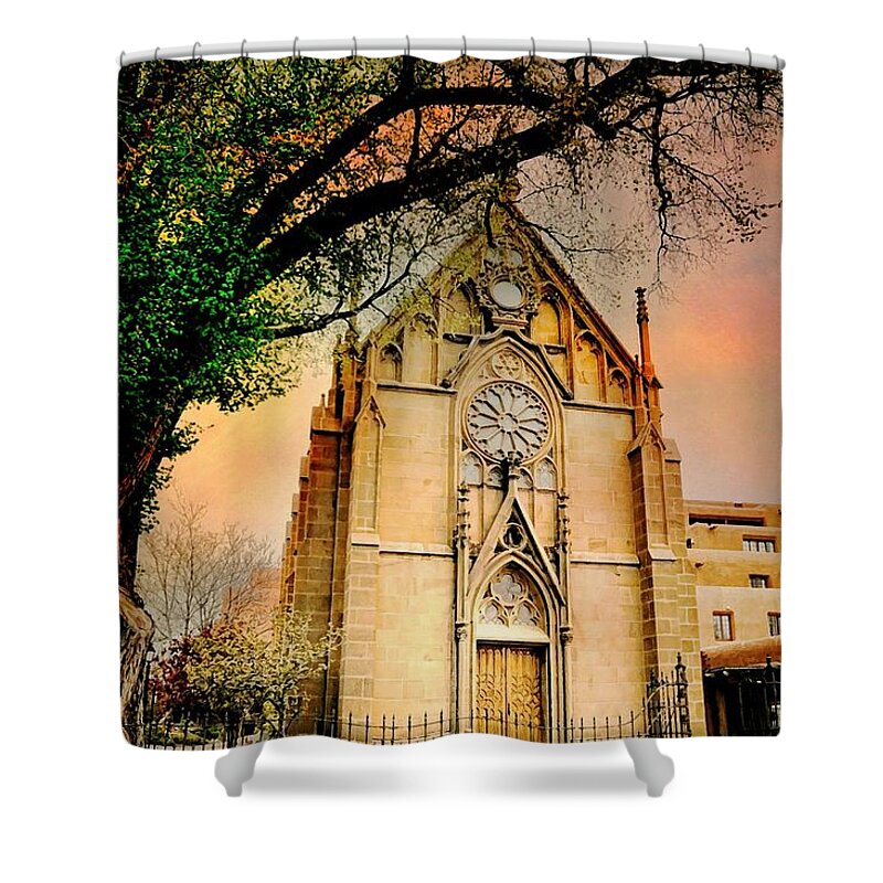 Church Shower Curtain featuring the photograph Catholic Apostolic Church of Antioch by Diana Angstadt