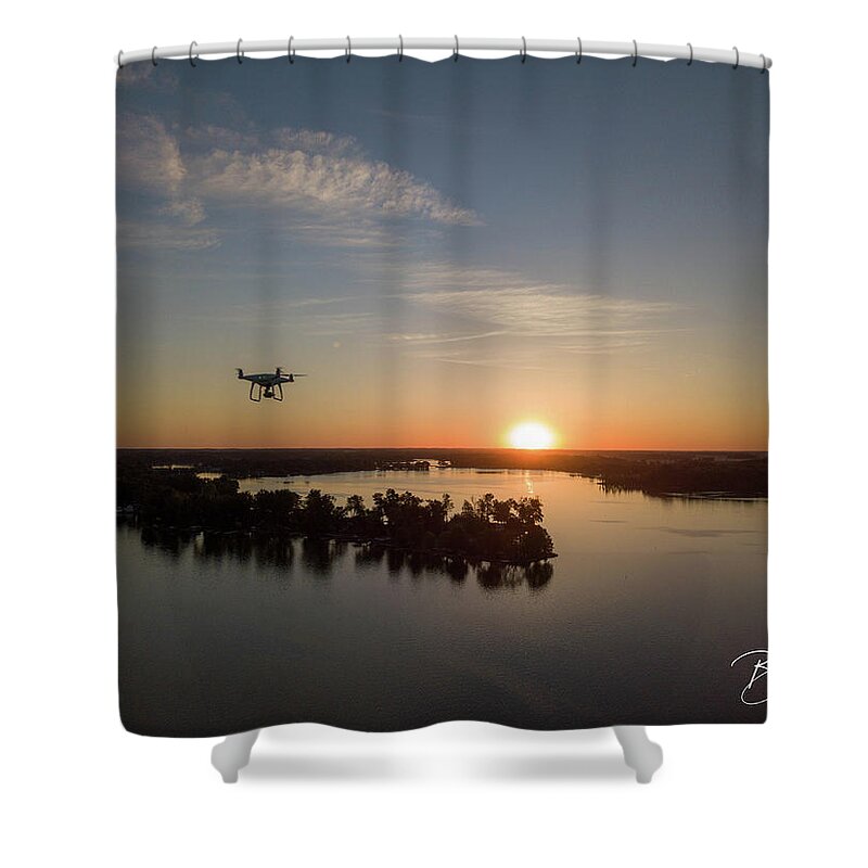  Shower Curtain featuring the photograph Caught Working by Brian Jones