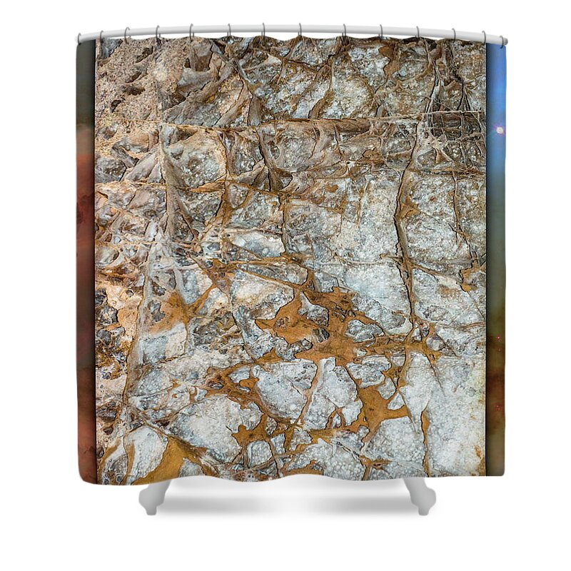  Shower Curtain featuring the photograph Cave Abstraction.... by Paul Vitko