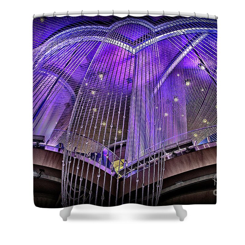 Ceiling Shower Curtain featuring the photograph Ceiling Decor in Las Vegas by Walt Foegelle