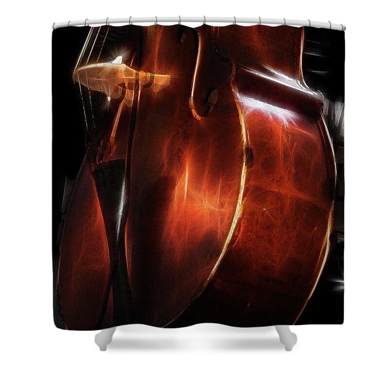 Wall Art Shower Curtain featuring the photograph Cello by Coke Mattingly