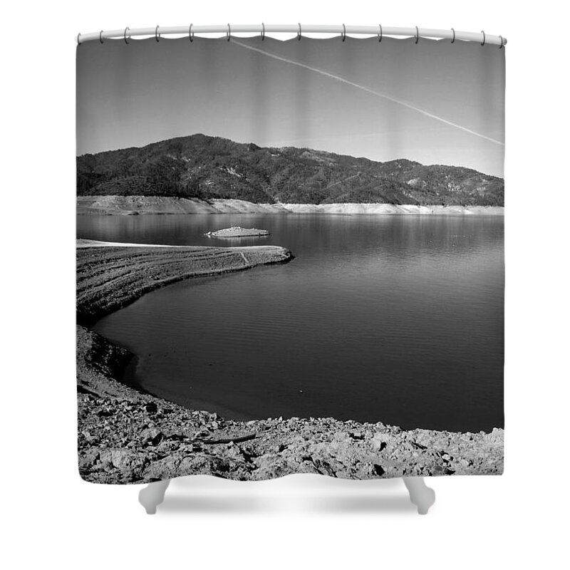 Centimudi Shower Curtain featuring the photograph Centimudi in Black and White by Joyce Dickens