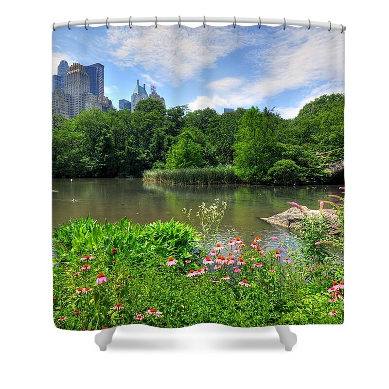 Central Park Shower Curtain featuring the photograph Central Park by Kelly Wade