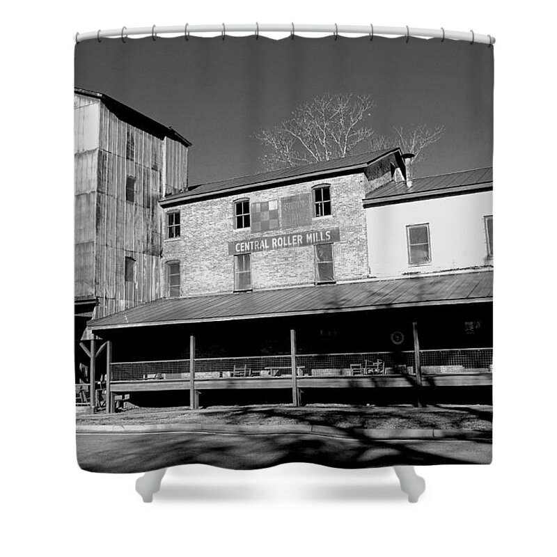  Shower Curtain featuring the photograph Central Roller Mill 2 by Rodney Lee Williams