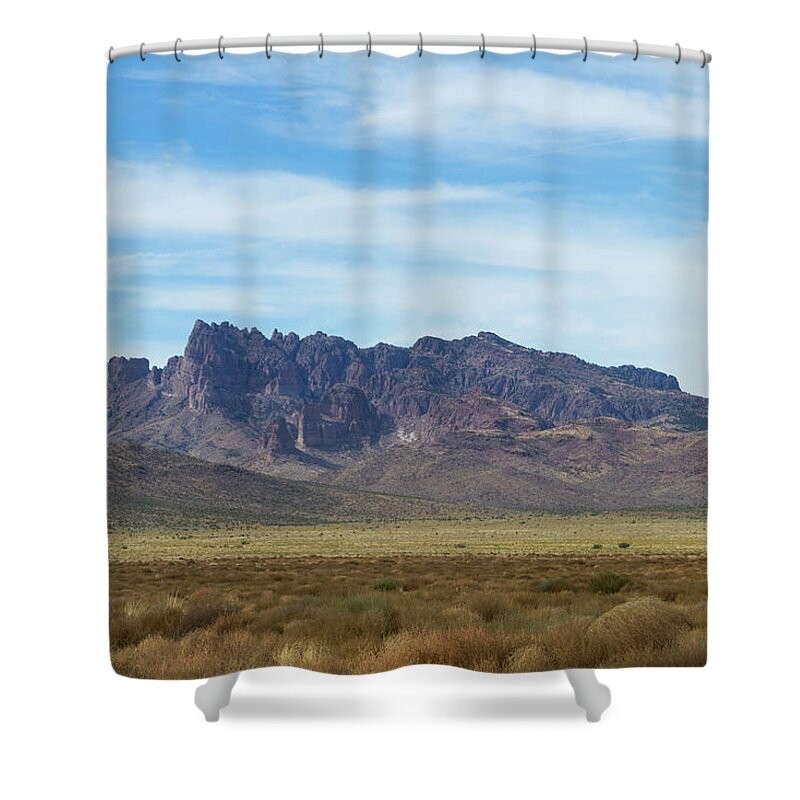 Cerbat Mountains Shower Curtain featuring the photograph Cerbat Mountains by Bonnie Follett