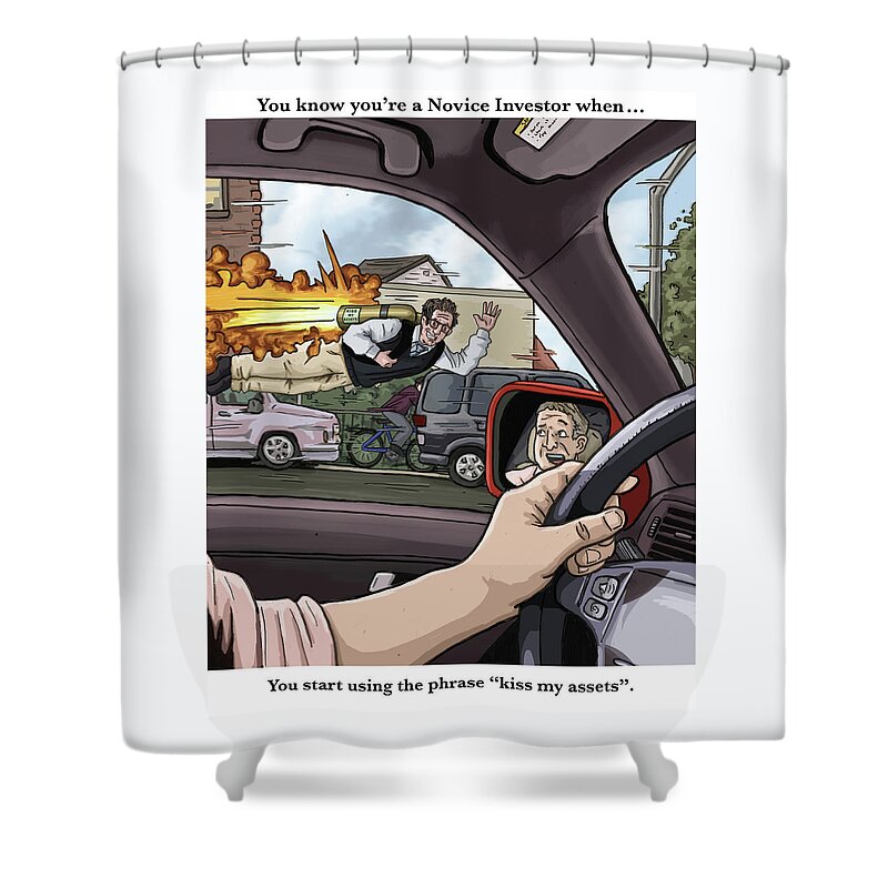 Illustration Shower Curtain featuring the digital art Chapter 11 by Mark Slauter