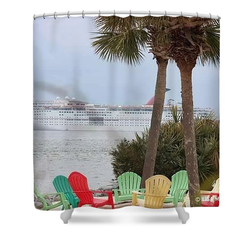 Charleston Shower Curtain featuring the photograph Charleston Cooper River by Lisa Marie Towne