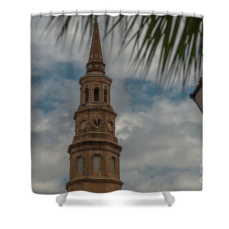 St. Philip's Church Shower Curtain featuring the photograph Charleston Icons by Dale Powell