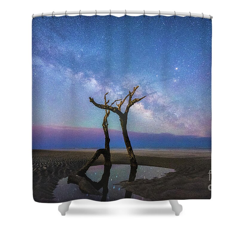Edisto Island Shower Curtain featuring the photograph Charleston Milkyway #1 by Robert Loe