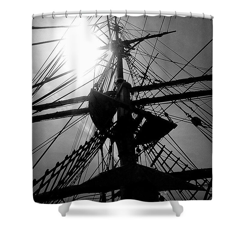 Boat Shower Curtain featuring the photograph Return Voyage by Kate Arsenault 