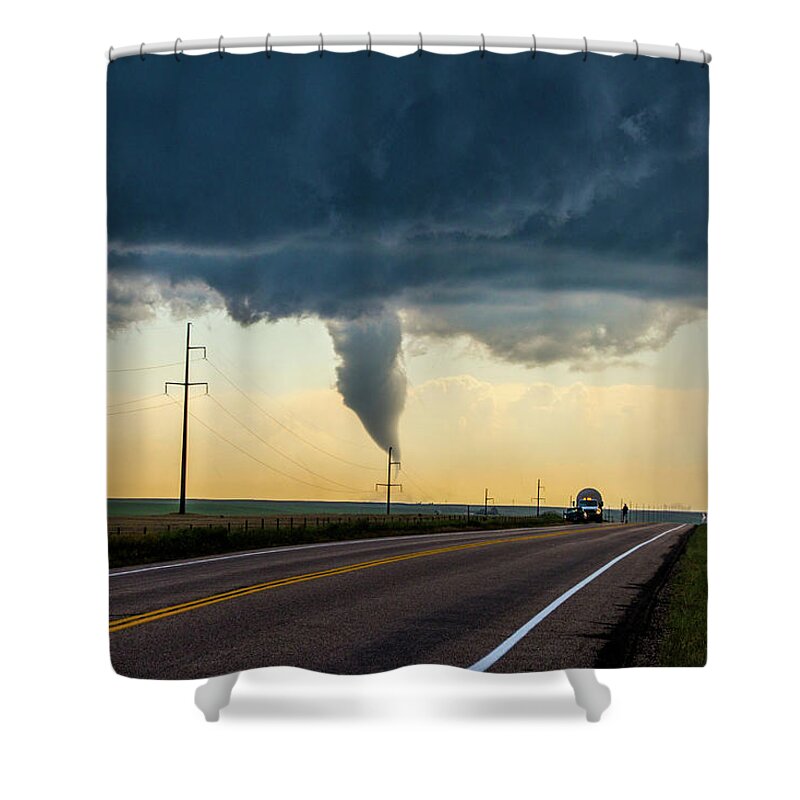 Nebraskasc Shower Curtain featuring the photograph Chasing Naders in Wyoming 028 by NebraskaSC