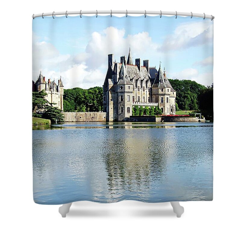 Europe Shower Curtain featuring the photograph Chateau De La Bretesche - Missillac, France by Joseph Hendrix